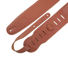 Levy's Leathers M4GF-TAN Genuine Garment Leather Bass Guitar Strap - Tan