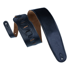 Levy's Leathers M4GF-XL-BLK Guitar Strap - Black Garment