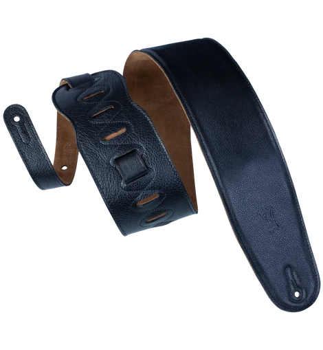Levy's Leathers M4GF-XL-BLK Guitar Strap - Black Garment