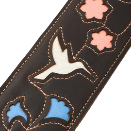 Levy's Leathers M4HB-DBR Sunbird Series Guitar Strap - Hummingbird Design