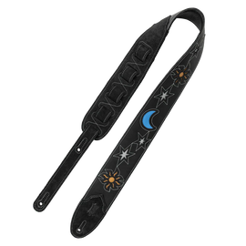 Levy's Leathers M4MN-BLK Sunbird Series Guitar Strap - Hummingbird Design