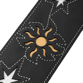 Levy's Leathers M4MN-BLK Sunbird Series Guitar Strap - Hummingbird Design