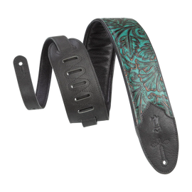 Levy's Leathers M4WP-001 Embossed Leather Guitar Strap