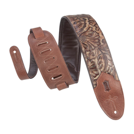 Levy's Leathers M4WP-002 Sundance Series 3" Wide Embossed Leather Guitar Strap