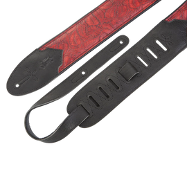 Levy's Leathers M4WP-003 Sundance Series 3" Wide Embossed Leather Guitar Strap