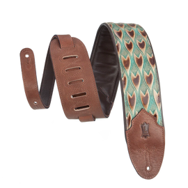 Levy's Leathers M4WP-004 Sundance Series 3" Wide Embossed Leather Guitar Strap