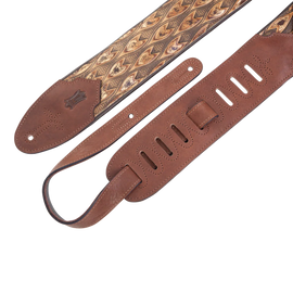 Levy's Leathers M4WP-005 Sundance Series 3" Wide Embossed Leather Guitar Strap