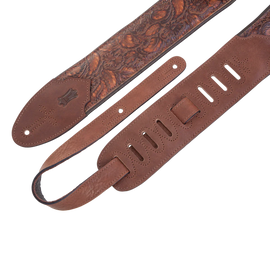 Levy's Leathers M4WP-006 Sundance Series 3" Wide Embossed Leather Guitar Strap
