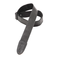Levy's Leathers M7GP-BLK 2" Wide Black Garment Leather Guitar Strap - Black