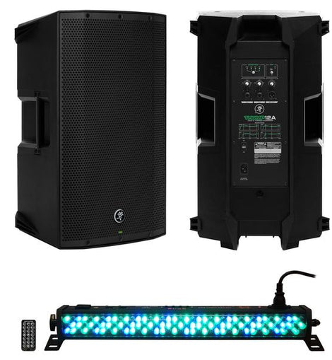 Mackie Thump212 1400W 12 inch Powered Speaker + MR DJ LED Light Mini Strip