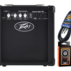 Peavey MAX126 10-Watt Bass Amp Combo 6.5" + Free MR DJ Instrument Cable + Phone Holder