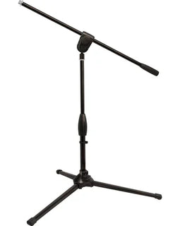 Ultimate Support MC-40B PRO SHORT Classic Series Microphone Stand with Three-way Adjustable Boom Arm and Stable Tripod Base