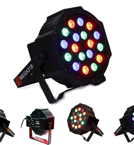 MR DJ MEGA318 Slim Disco DJ Party Club Stage Show Lighting Flat Par Wash Lighting