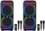 2 MR DJ MEMPHIS Dual 15” Powered DJ Bluetooth Speaker 6000W Active PA System