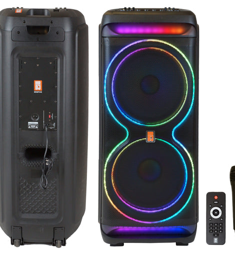 MR DJ MEMPHIS Dual 15” Powered Bluetooth DJ Speaker 6000W Active PA System