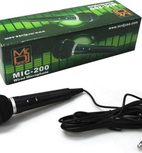 MR DJ MIC200 Karaoke Dynamic Vocal Wired Microphone