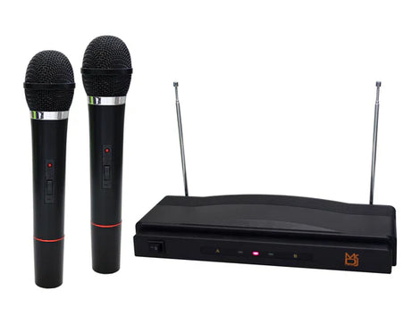 MR DJ MIC3250 Dual Handheld Wireless Mic System