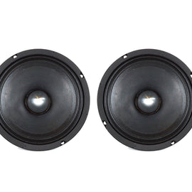 2 Pair Absolute MID65P 6.5" 500W Mid-Range Aluminum Bullet Loudspeaker
