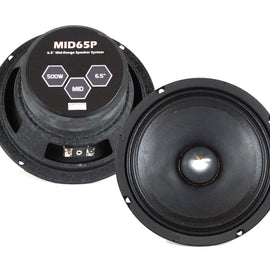 Absolute MID65P 6.5" 500W Mid-Range Aluminum Bullet Loudspeaker Pair