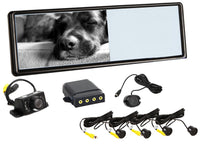 Absolute MIR77PKG 7-Inch Rear View Mirror Monitor with Parking Sensor & Camera