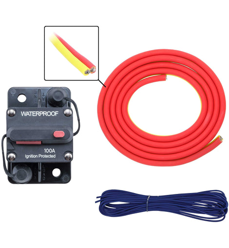 Marine ML-AK4-20 4 AWG Marine Amp Kit - 20ft. w/ Circuit Breaker
