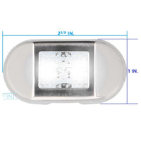 Marine ML-AL2SS-B Blue 2-LED Accent Light - Stainless Steel Bezel