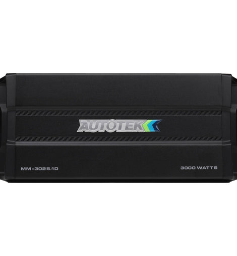 Autotek MM-3025.1D 3000 Watt 1-Ohm Stable Compact Mono Amplifier
