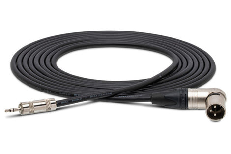 Hosa MMX-001.5SR Microphone Cable 3.5 mm TRS Male to Neutrik Right-angle XLR Male 1.5 foot