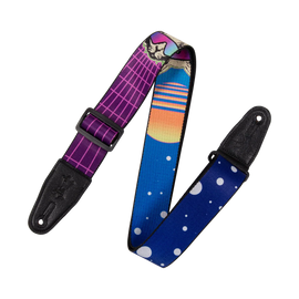 Levy's Leathers MPD2-119 2” Wide Polyester Guitar Strap - Cyber Cat Motif