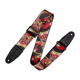 Levy's Leathers MPD2-123 2” Wide Polyester Guitar Strap - Japanese Traditional Dragon Motif