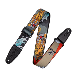 Levy's Leathers MPD2-124 2” Wide Polyester Guitar Strap - Japanese Traditional Tiger Motif