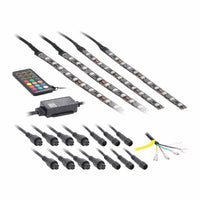 PowerSports MPS-CHASE-CPY 4-Piece Chasing LED Golf Cart Canopy Kit