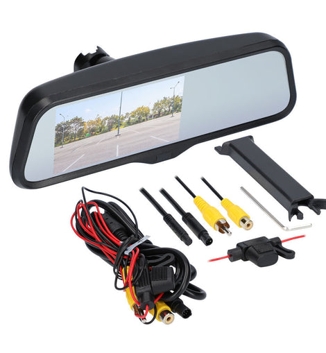PowerSports MPS-WRM45 Water-Resistant Rearview Mirror with 4.5 inch Monitor