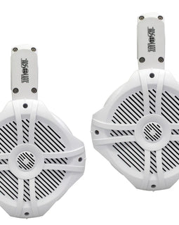 2 Absolute MPS65W Wake Board Speakers Marine RV 6.5" 400W Wake Tower POD Enclosure Speaker