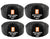 MR DJ 4-Pack 1/4", 3/8", 1/2", 3/4" x 20 Feet Each Split Wire Loom Convoluted Tubing