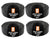 MR DJ 4-Pack 1/4", 3/8", 1/2", 3/4" x 25 Feet Each Split Wire Loom Convoluted Tubing