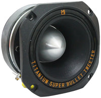 Mr Dj HDT1000B 4-Inch 4" Titanium Bullet High Compression Tweeter Black