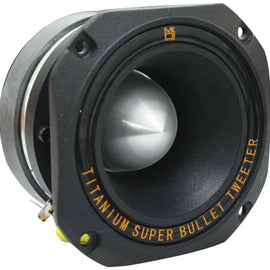 Mr Dj HDT1000B 4-Inch 4" Titanium Bullet High Compression Tweeter Black