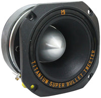 Mr Dj HDT1000B 4" Titanium Bullet High Compression Tweeter Car Van ATV UTV Marine Boat Motorcycle Motorsports, and Competition