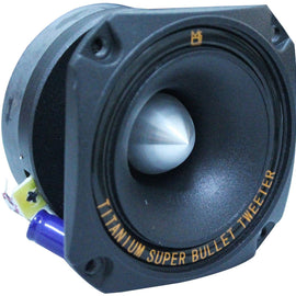 MR DJ HDT700B 3.5" 500W Black High Compression Titanium Bullet Super Tweeter