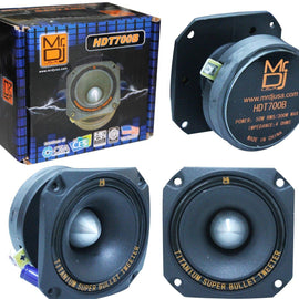 Mr. Dj HDT700S 3.5-Inch Titanium Bullet Tweeter w/ 10 Ounce Ferrite Magnet Chrom