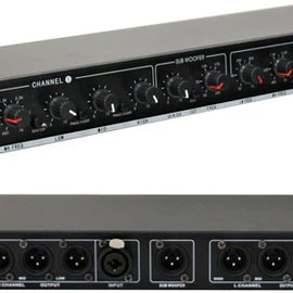 MR DJ DXO200+ Professional 2-Way Stereo PA DJ Crossover with Subwoofer Output