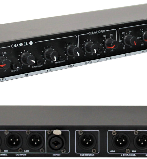 MR DJ DXO200 PRO PA DJ Club Stereo 2 Way Plus Subwoofer Crossover