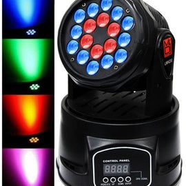 MR DJ LMH230 100W RGBW 18-LED Wash Moving Head Light DMX Stage Light DJ Party Lights