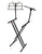 MR DJ KS-700 Keyboard Stand with Music Note Holder & Microphone Boom Arm
