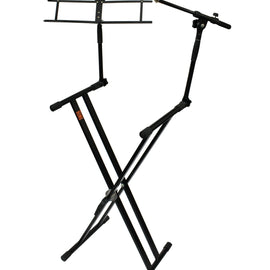 Mr Dj KS700 Key Board Stand with Music Note and Microphone Holder