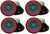4 MR DJ 500W 12" Raw Replacement DJ PA Speaker Subwoofer 8Ohm Woofer 40oz Magnet