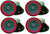 4 MR DJ 12" Raw Replacement DJ PA Speaker Subwoofer 8 Ohm Woofer 40oz Magnet