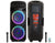 MR DJ PBX6300BAT DUAL 15" 4500W MAX POWER 2-WAY PA/DJ BLUETOOTH BATTERY SPEAKER