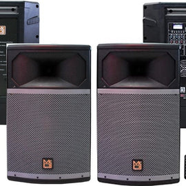 MR DJ PRO115BT & PRO115S PA DJ Active & Passive Speaker